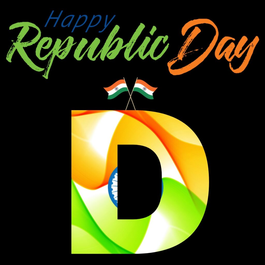 D Alphabet Republic Day DP