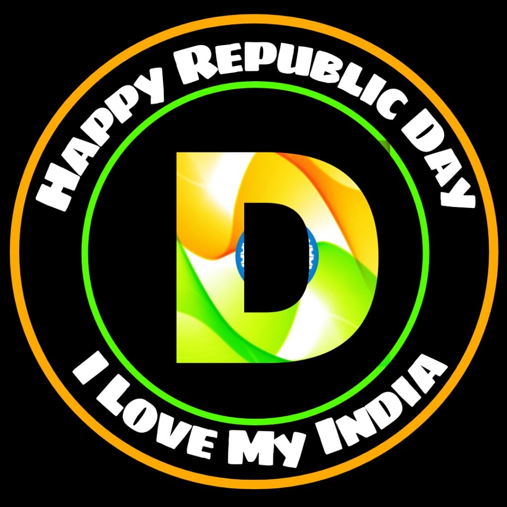D Alphabet Republic Day Images