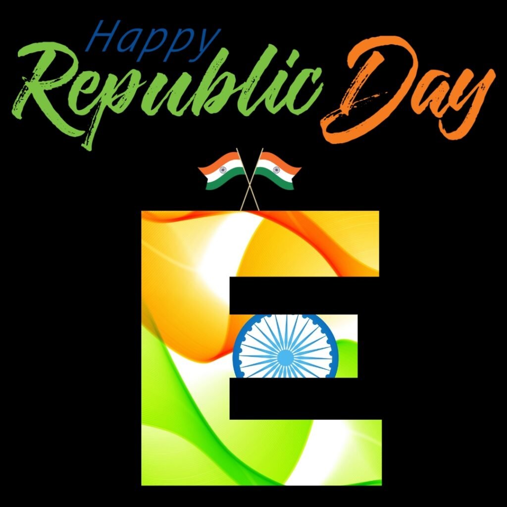 E Alphabet Republic Day DP