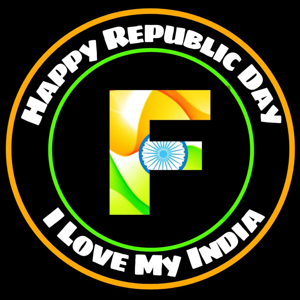F Alphabet Republic Day Images