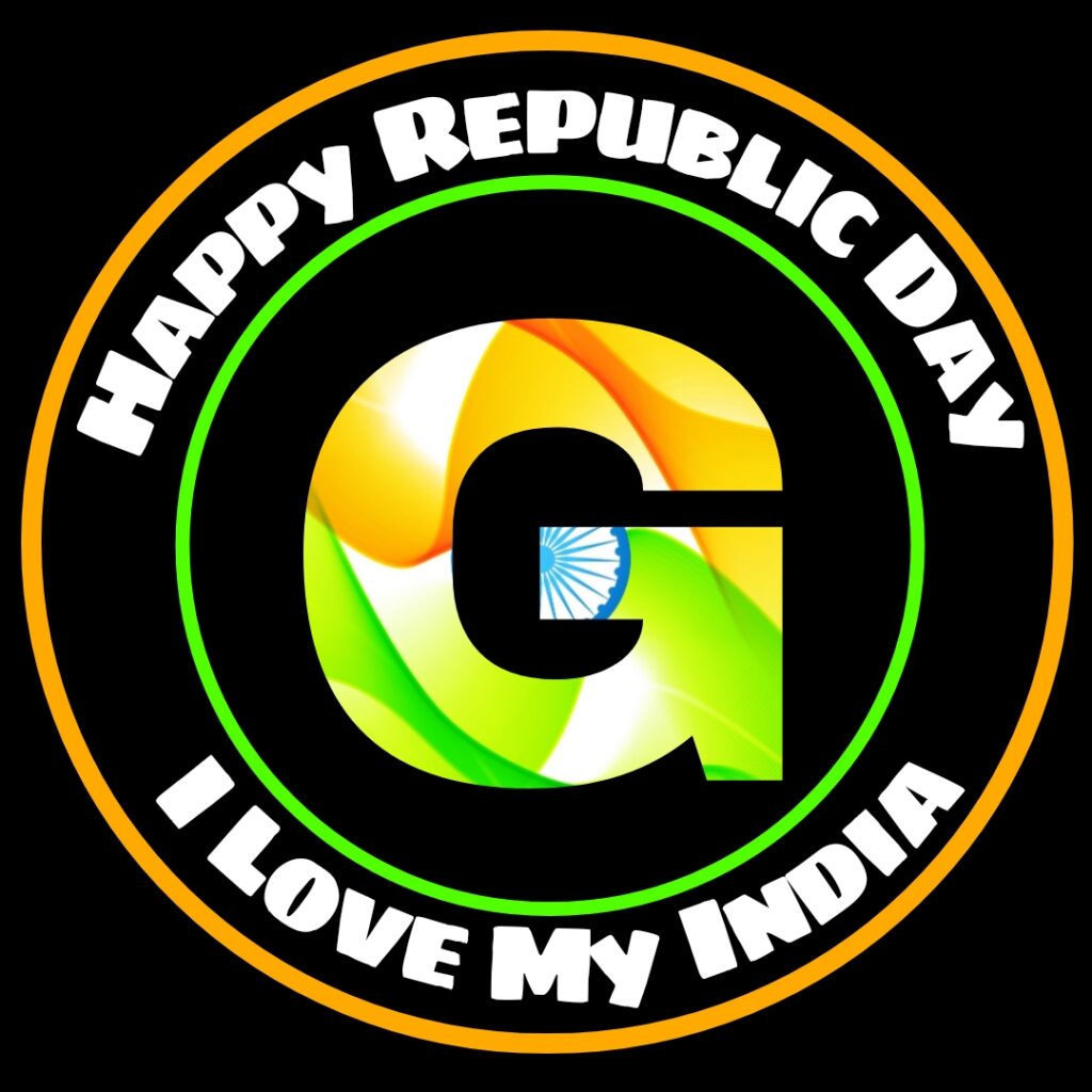 G Alphabet Republic Day Images