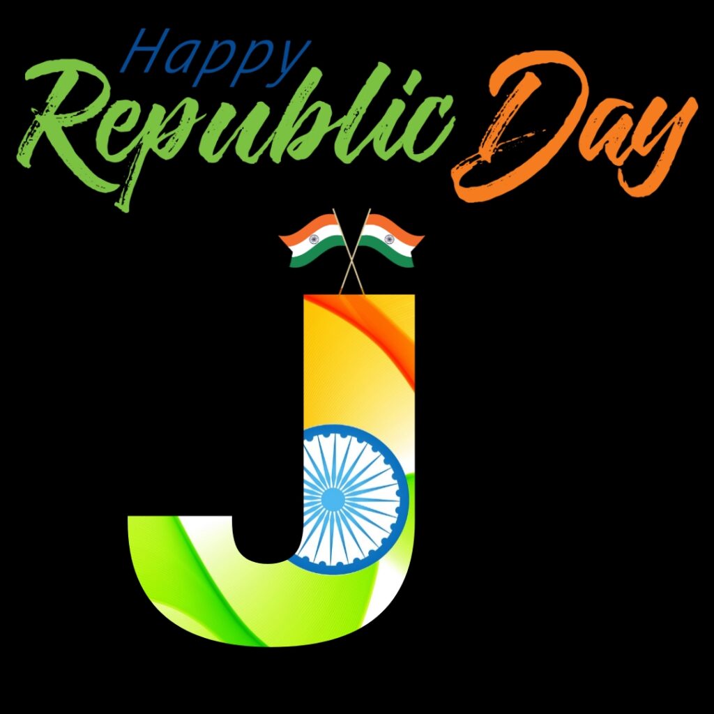 J Alphabet Republic Day DP