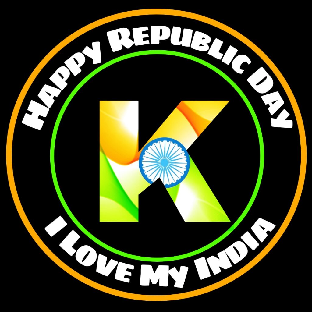 K Alphabet Republic Day Images