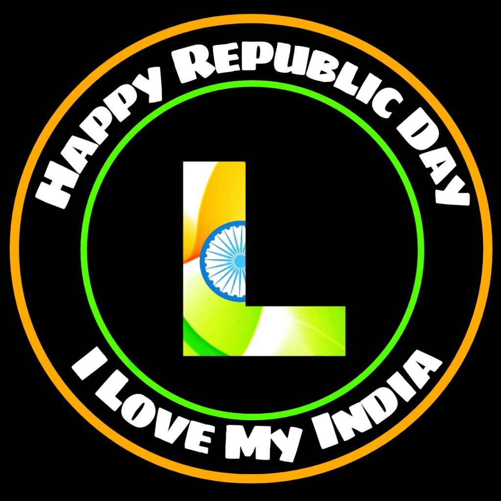 L Alphabet Republic Day Images