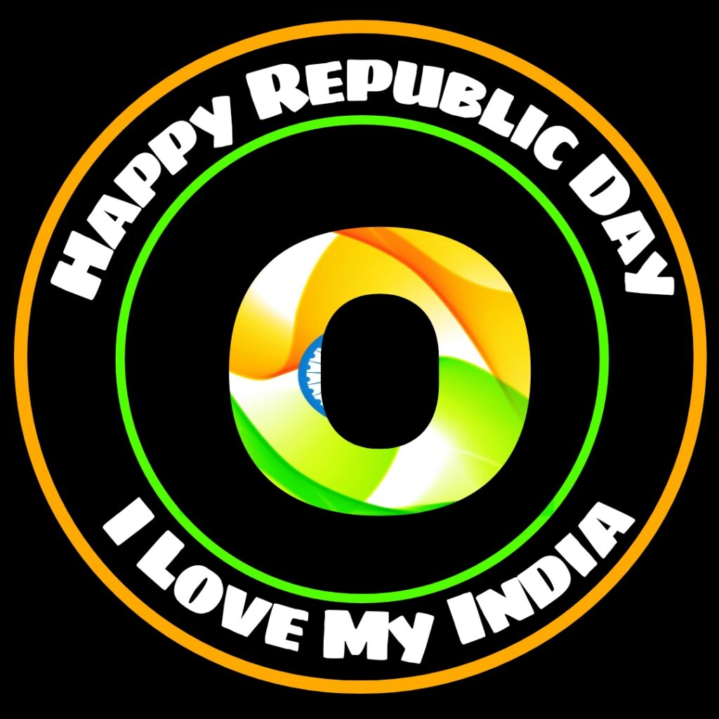 O Alphabet Republic Day Images