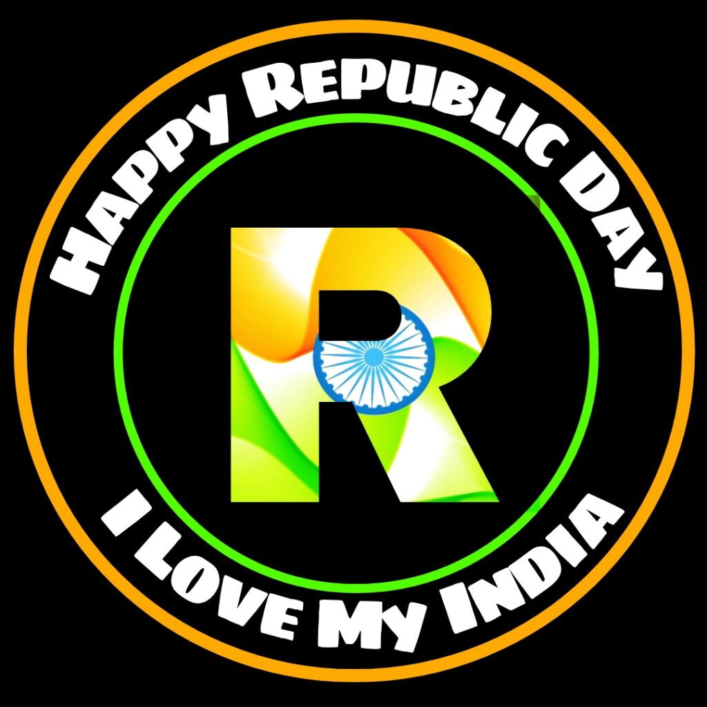 R Alphabet Republic Day Images