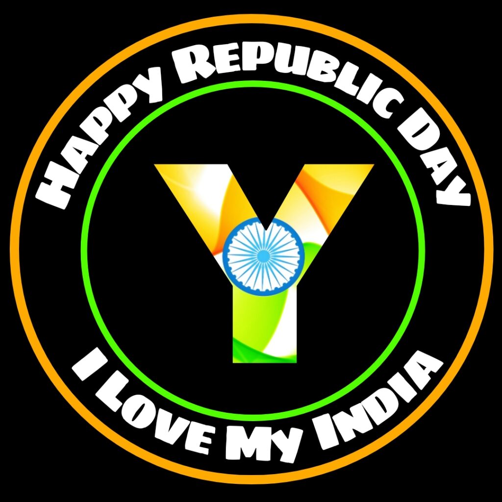 Y Alphabet Republic Day Images