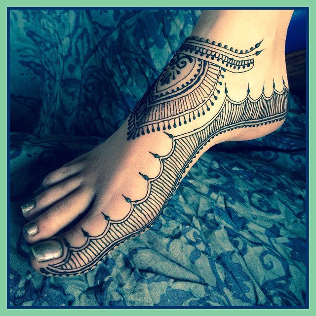 Foot Mehndi Design