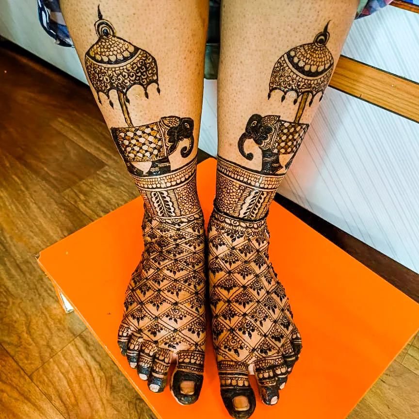 Foot Mehndi Design