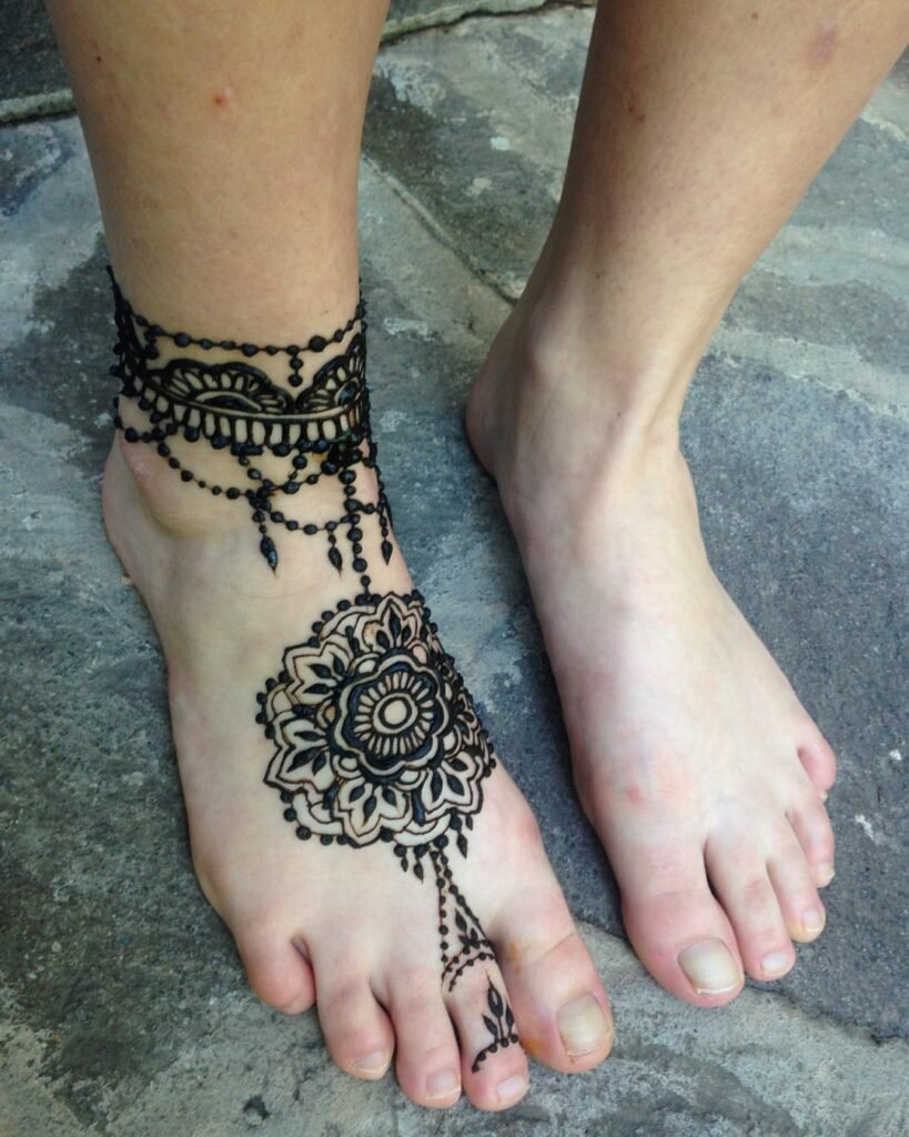 Foot Mehndi Design